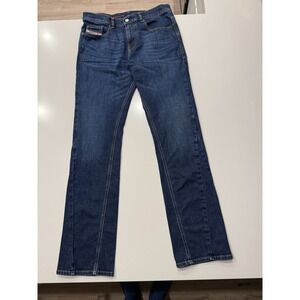 Diesel A04142 Jeans Mens Blue Size 32 Slim Bootcut Stretch Certilogo